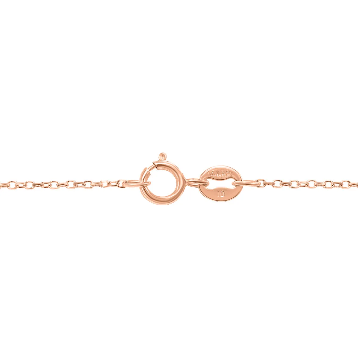1/2 Carat Round Black Diamond Solitaire Pendant In 14K Rose Gold