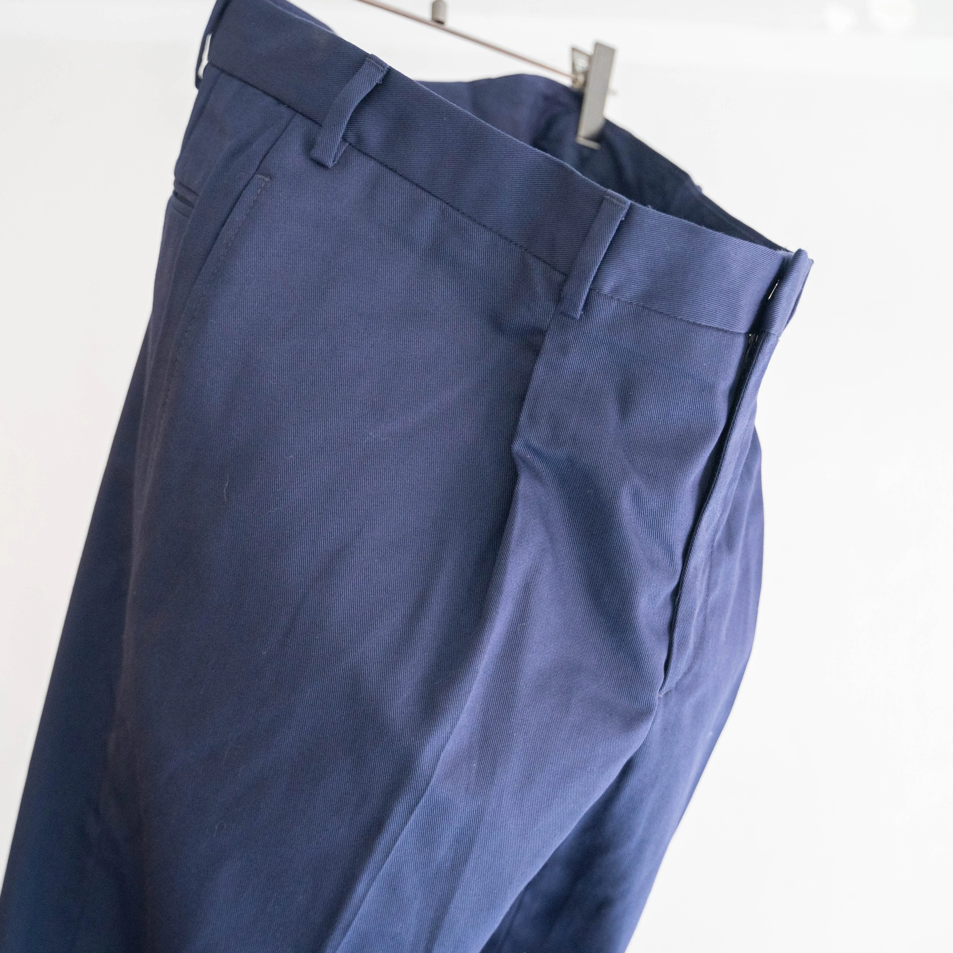 2000s Italian military navy one tuck slacks 'dead stock'