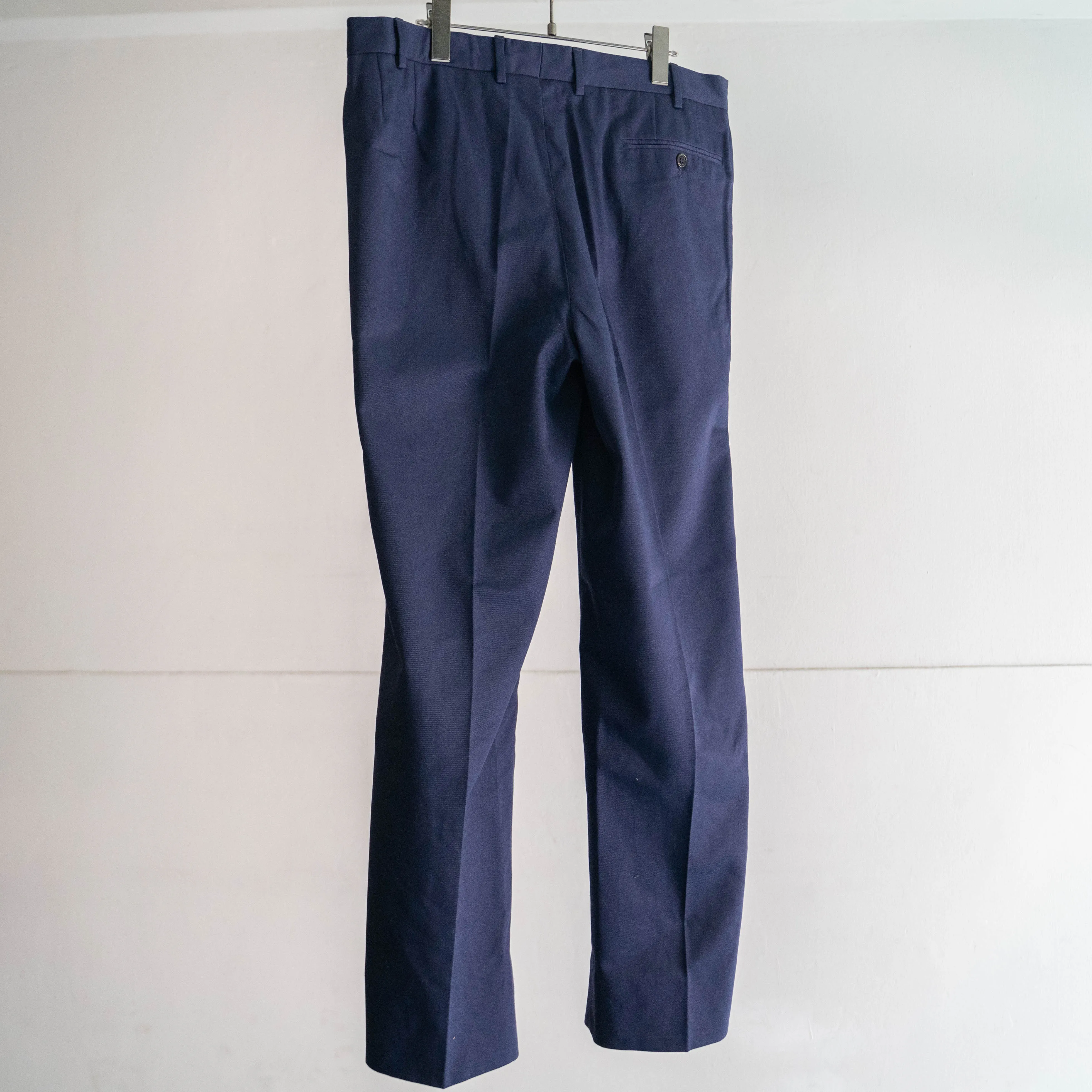 2000s Italian military navy one tuck slacks 'dead stock'