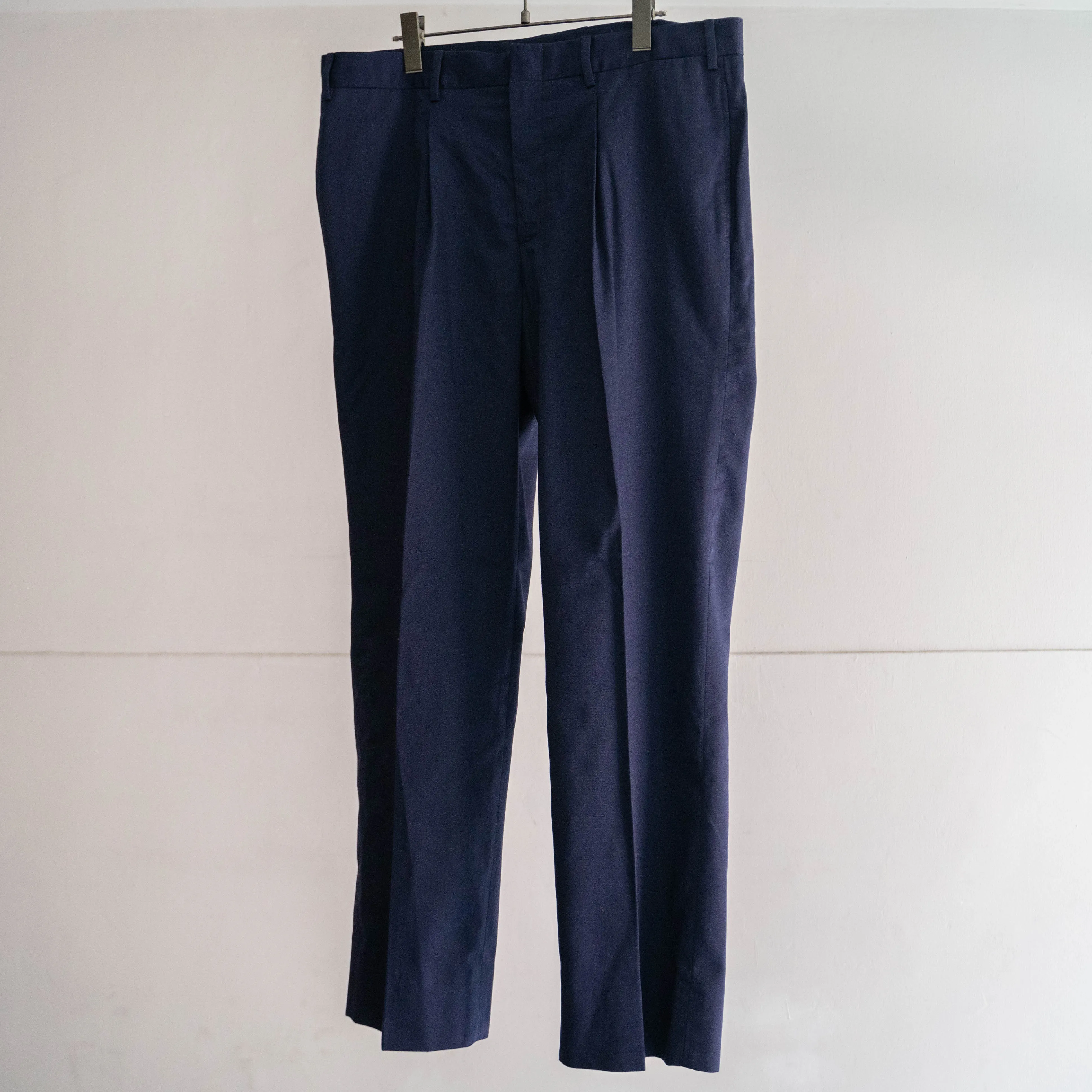2000s Italian military navy one tuck slacks 'dead stock'