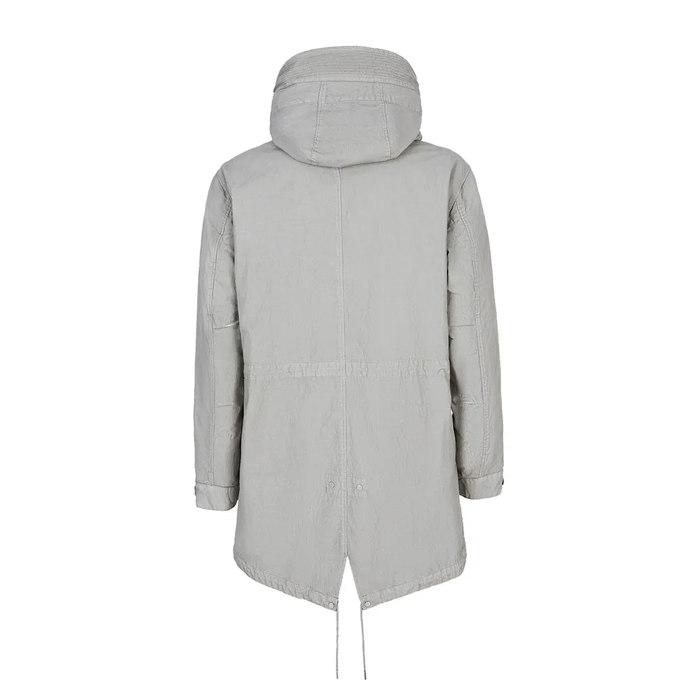Sure, here is an optimized and descriptive version of the product title:

50 Fili Weather-Resistant Plated Parka with Insulated Lining