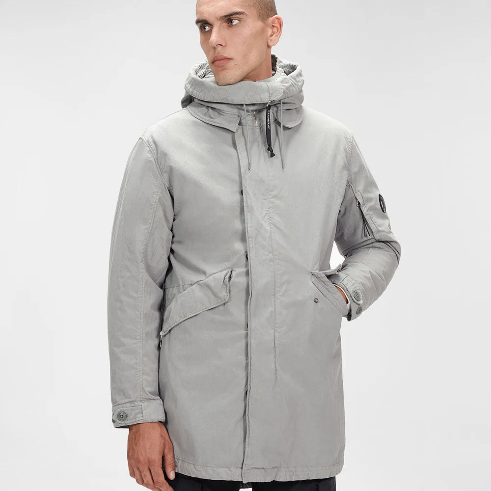 Sure, here is an optimized and descriptive version of the product title:

50 Fili Weather-Resistant Plated Parka with Insulated Lining