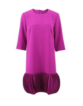 Accordian Hem Marni Shift Dress