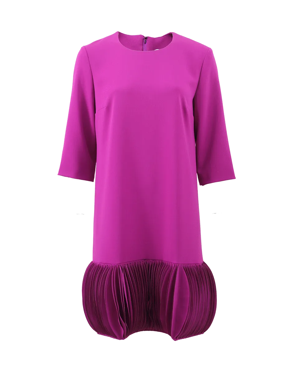 Accordian Hem Marni Shift Dress