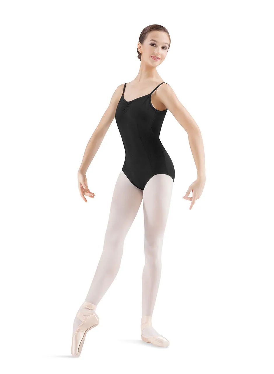 Adult Pinch Seamed Camisole Leotard M210LD - Garnet Red & Seafoam Green