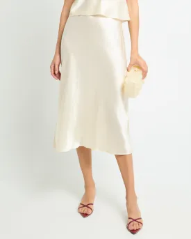 Alaia Silk Midi Skirt