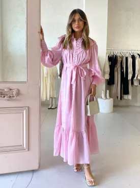 Alemais Halcyon Midi Dress in Candy Pink