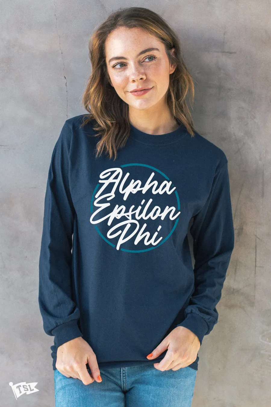 Alpha Epsilon Phi Stamp Long Sleeve