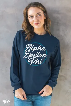 Alpha Epsilon Phi Stamp Long Sleeve