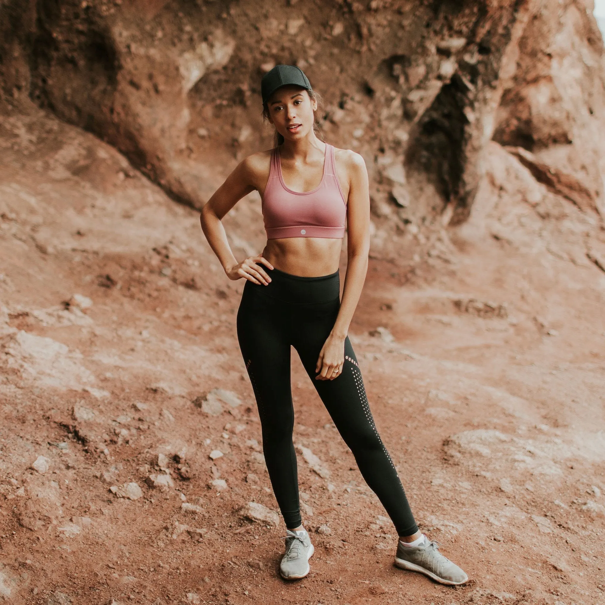Alpine Laser Cut Leggings - Black
