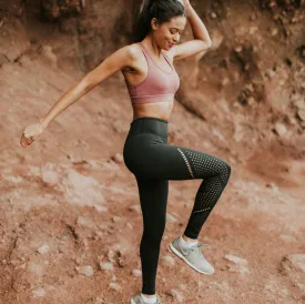 Alpine Laser Cut Leggings - Black