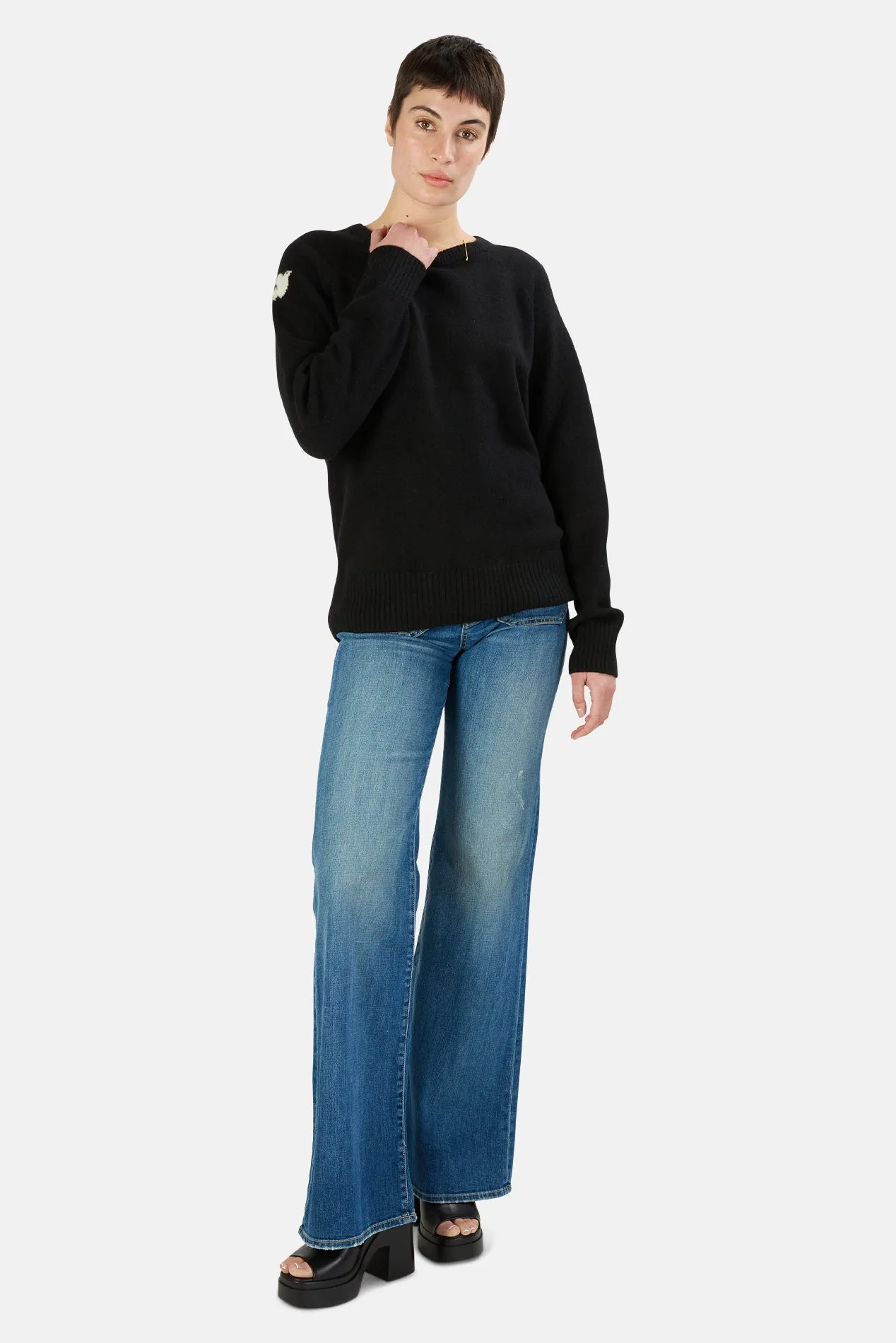 ARTISTSWANTED Loro Piana Cashmere Crew Superblack