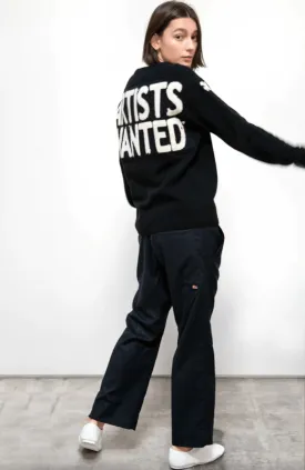 ARTISTSWANTED Loro Piana Cashmere Crew Superblack