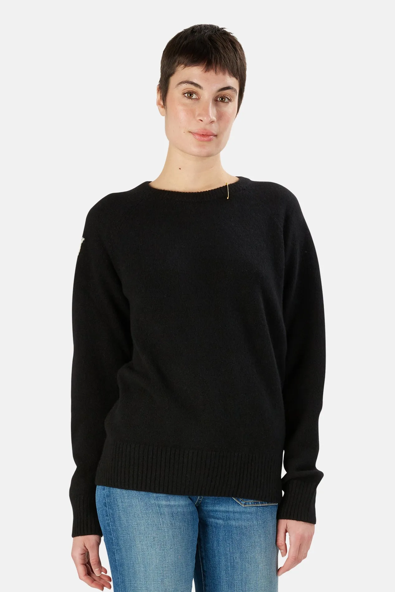 ARTISTSWANTED Loro Piana Cashmere Crew Superblack