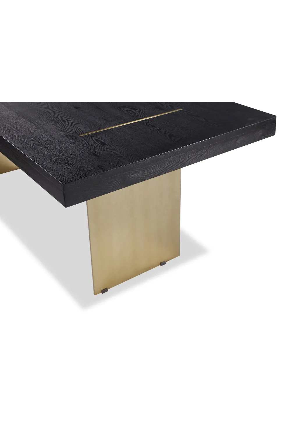 Ash Wood Brass Dining Table | Liang & Eimil Unma