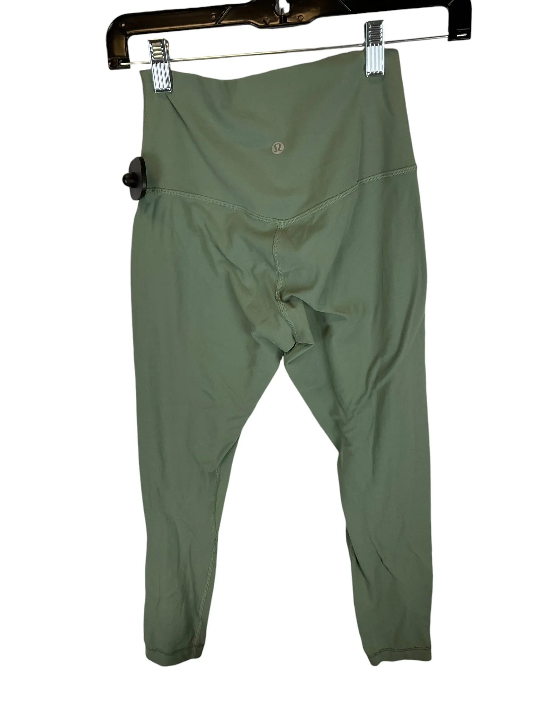 Athletic Capris By Lululemon In Green, Size: 4