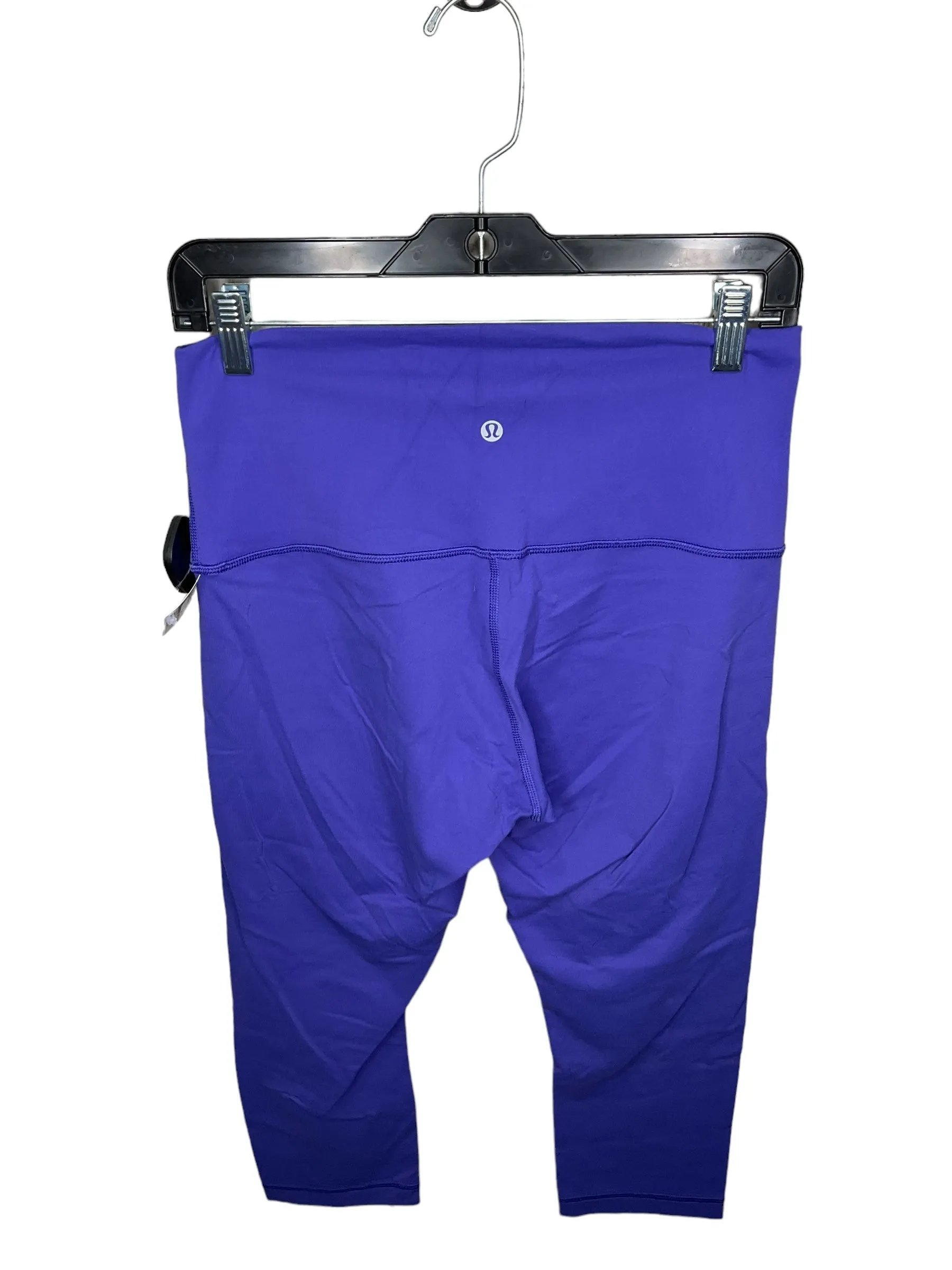 Athletic Capris By Lululemon In Purple, Size: 10