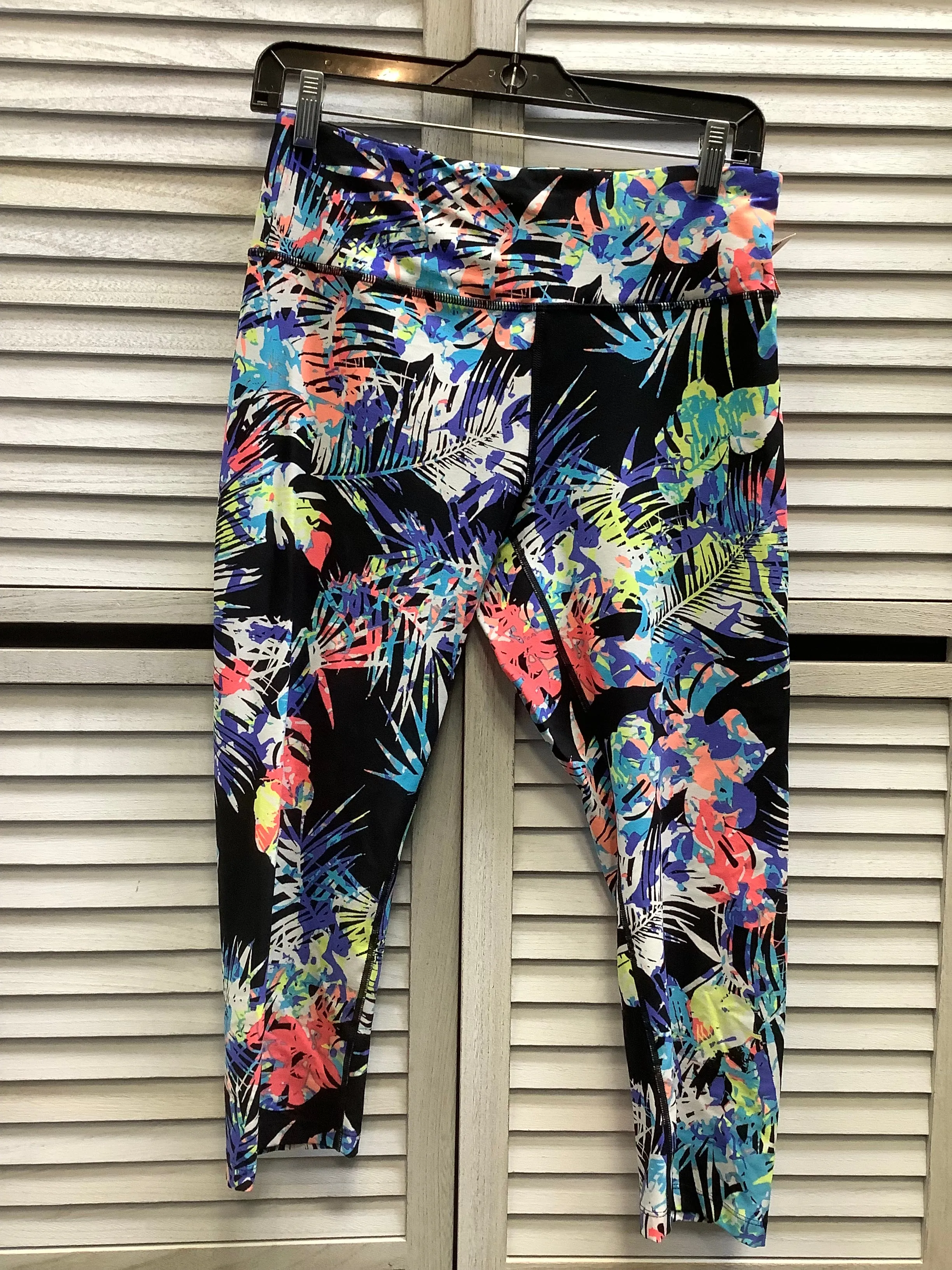 Athletic Leggings Capris By Calvin Klein In Multi-colored, Size: M
