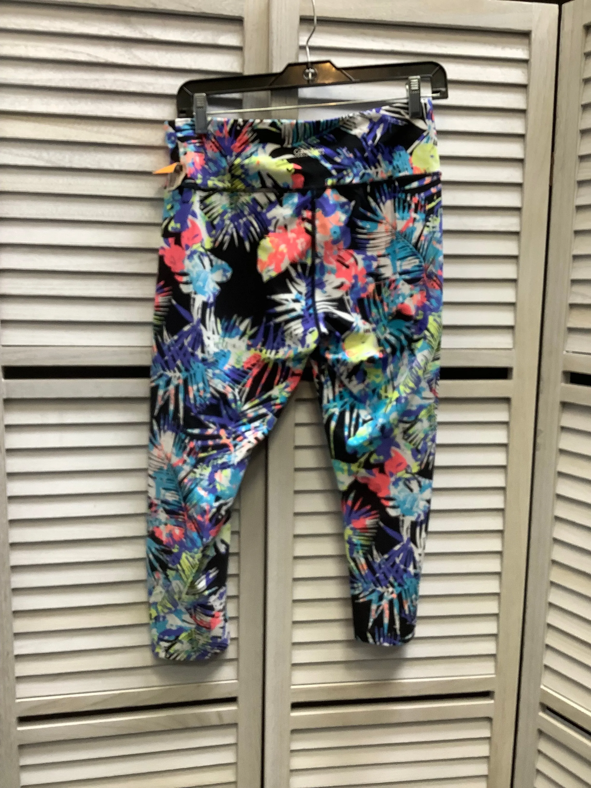 Athletic Leggings Capris By Calvin Klein In Multi-colored, Size: M