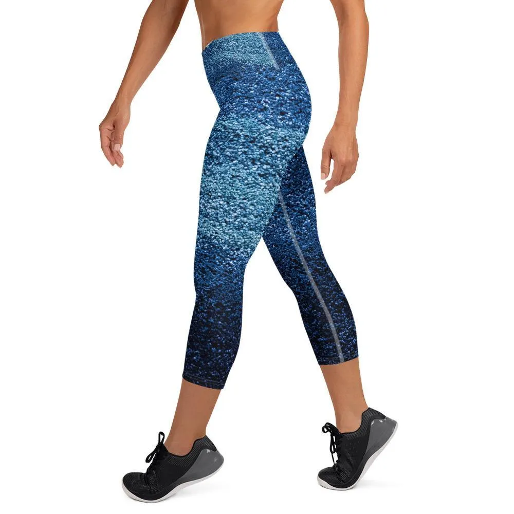 Azure High Waist Capri