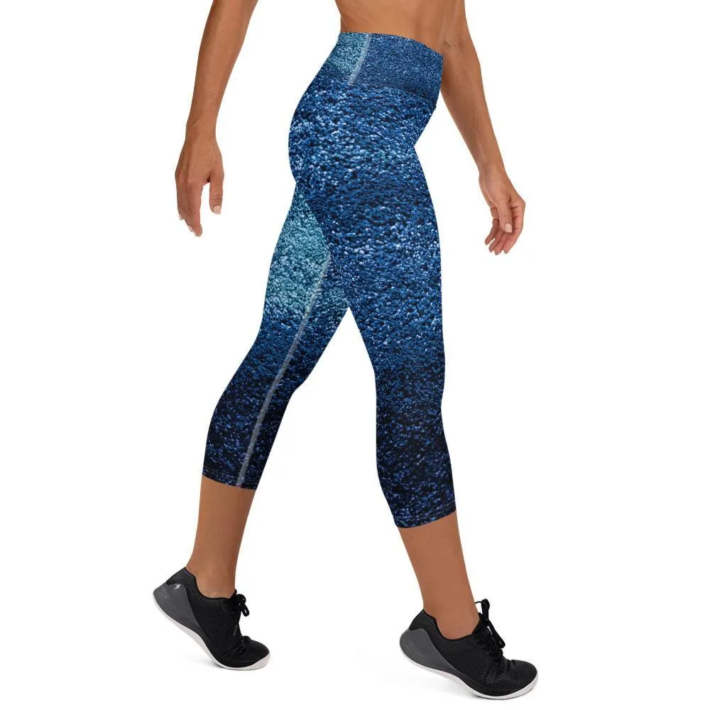 Azure High Waist Capri