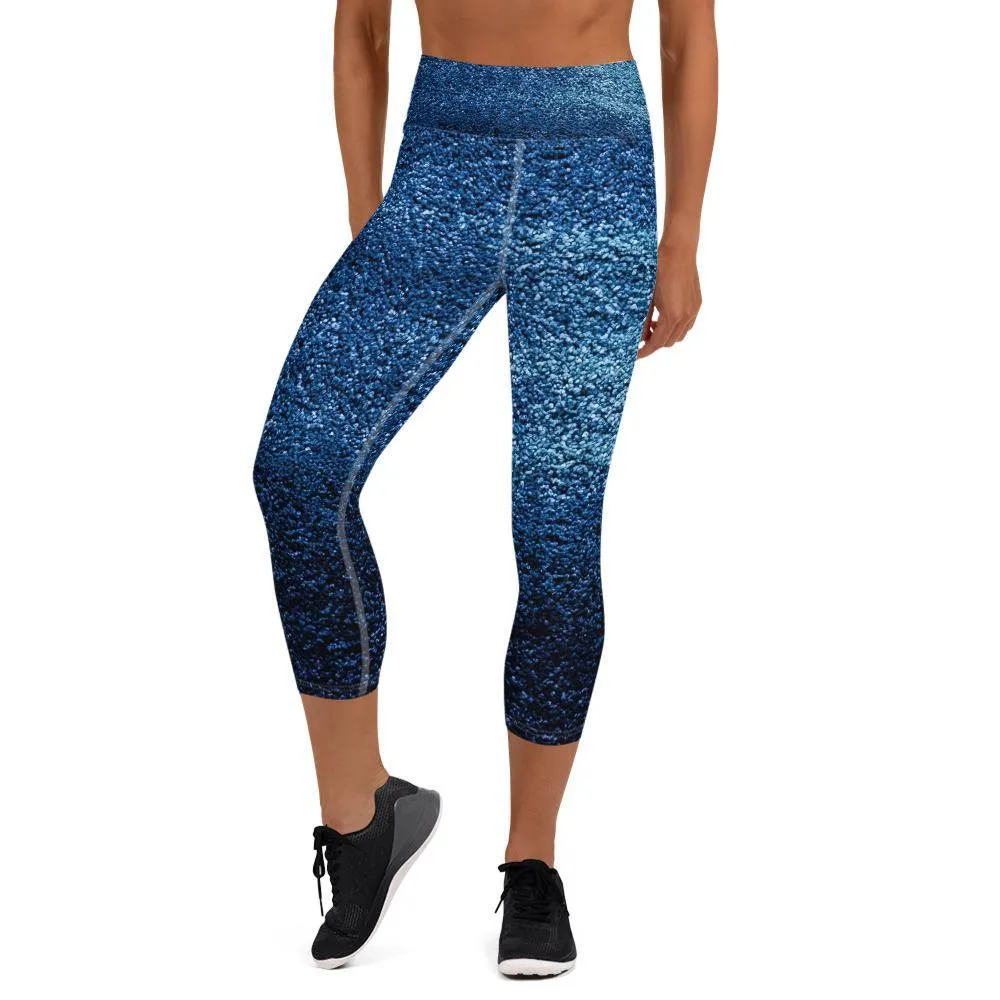 Azure High Waist Capri
