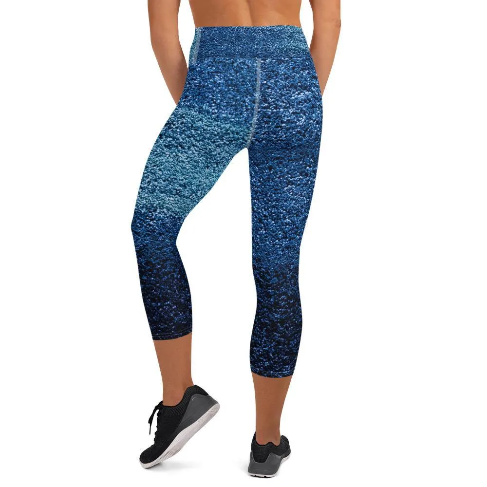 Azure High Waist Capri