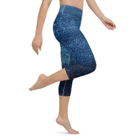 Azure High Waist Capri