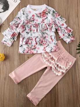 Baby Floral Top and Legging Set