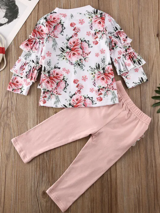 Baby Floral Top and Legging Set