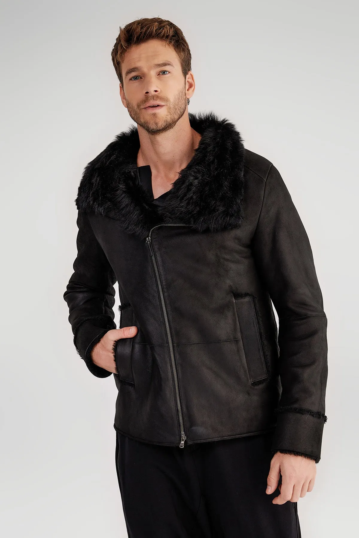 Black Shearling Jacket
