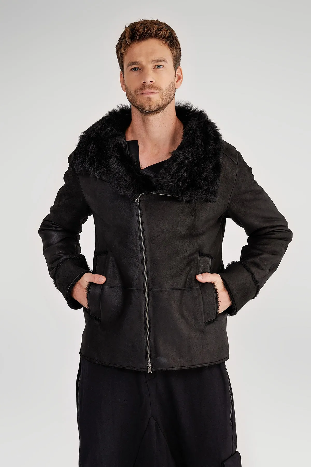 Black Shearling Jacket