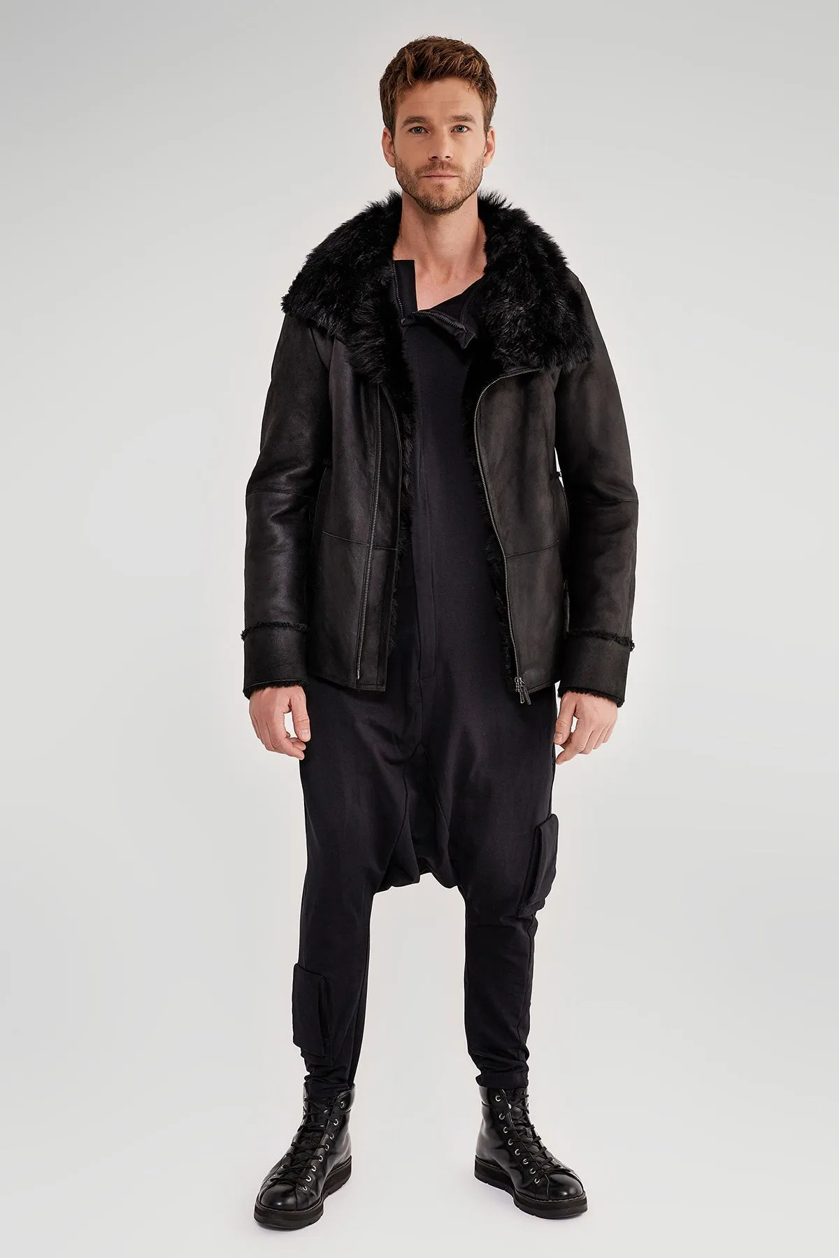 Black Shearling Jacket