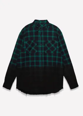 Blank State Men's Frayed Ombre Flannel Shirt