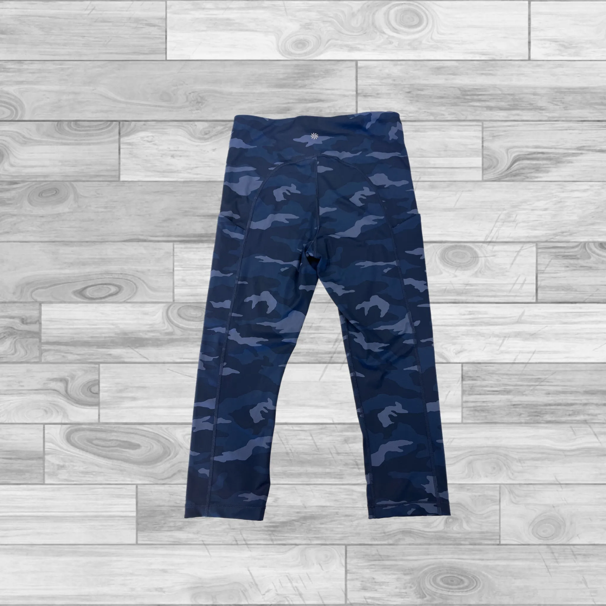 Blue Athletic Leggings Capris Athleta, Size M