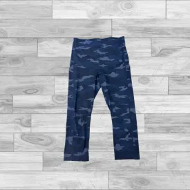 Blue Athletic Leggings Capris Athleta, Size M