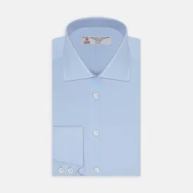 Blue Shirt with Regent Collar and 2-Button Cocktail Cuffs