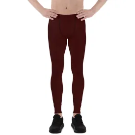 Burgundy Men's Leggings