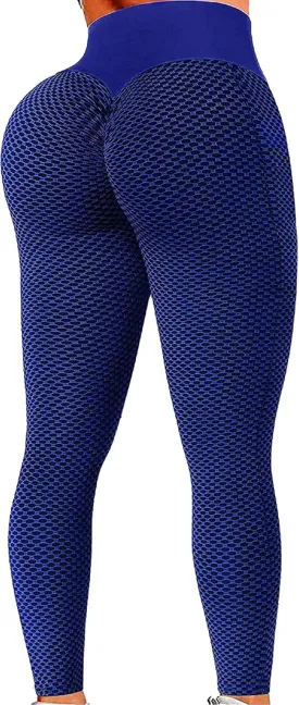 Butt Lifting Anti Cellulite Leggings for Women Stretchy Workout Leggings with Ruched - Yoga Squats Gym & Tummy Control