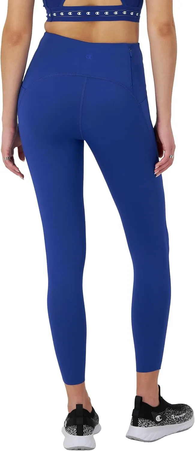 Champion Women's Leggings & Bike Shorts, Absolute Lift Leggings, Butt Lifting, Black, 8" & 25"