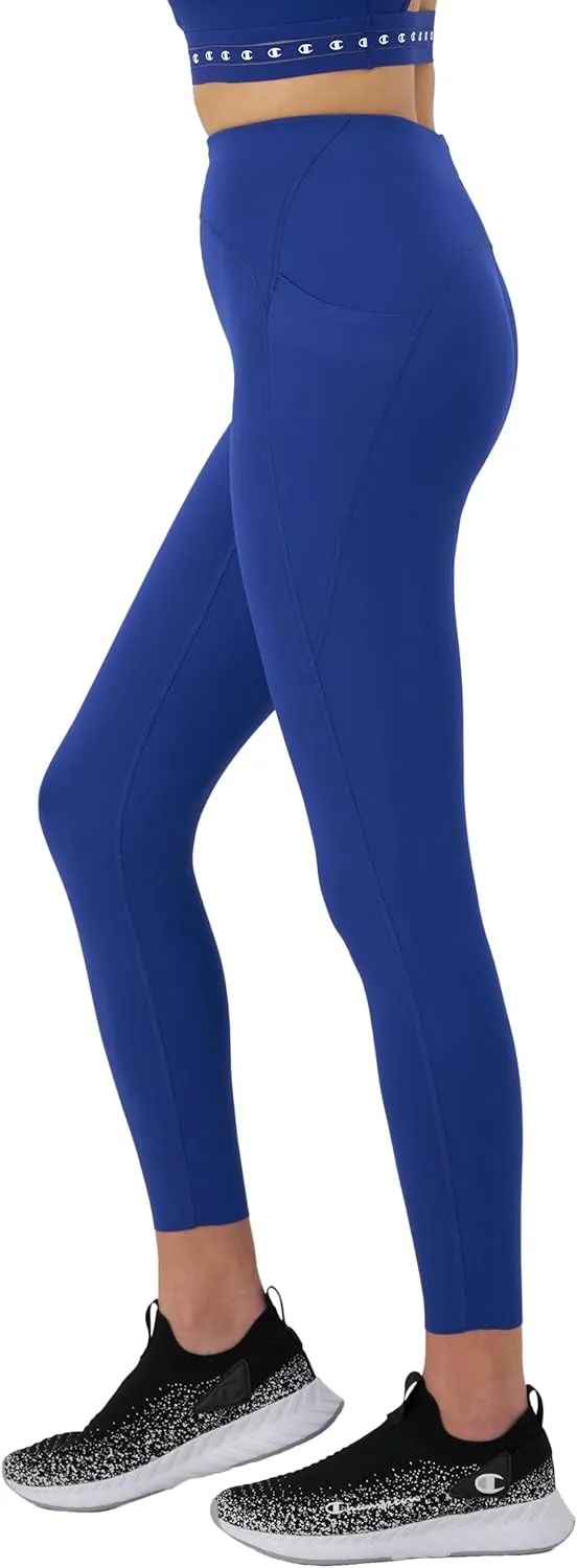 Champion Women's Leggings & Bike Shorts, Absolute Lift Leggings, Butt Lifting, Black, 8" & 25"