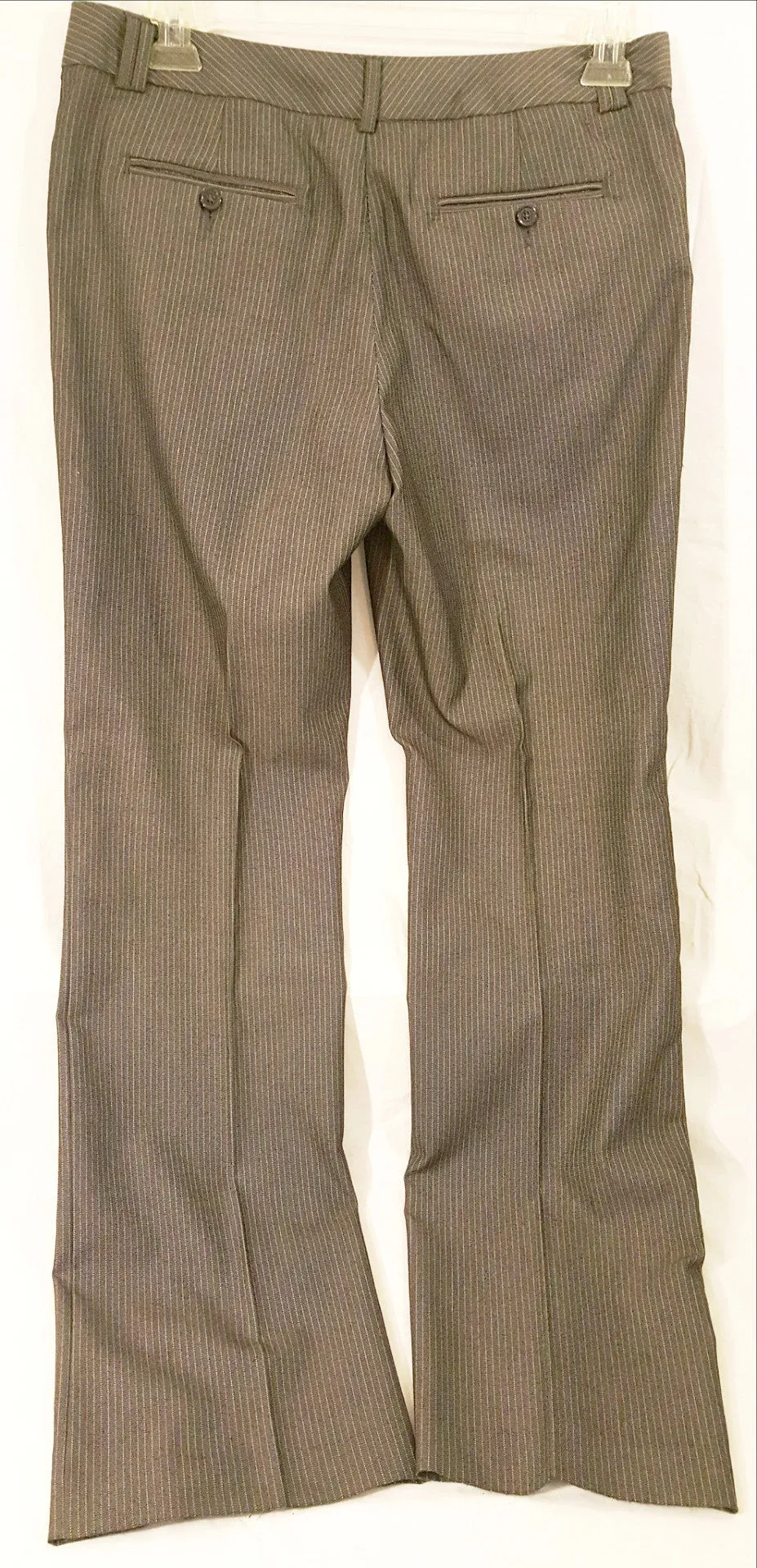 Charcoal Pinstriped Dress Slacks