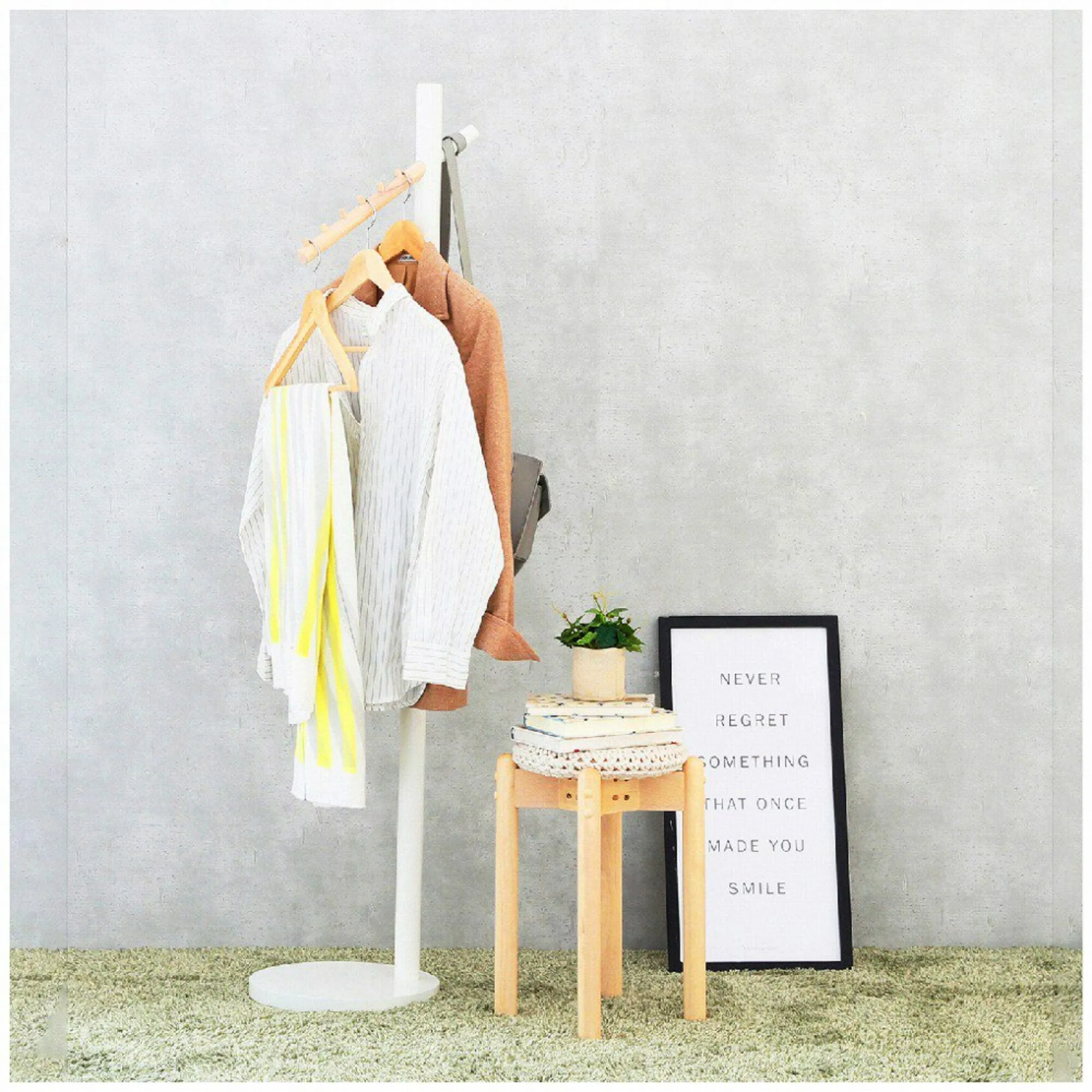 Cime Pole Hanger  320 X 320 X 1695 Ivory