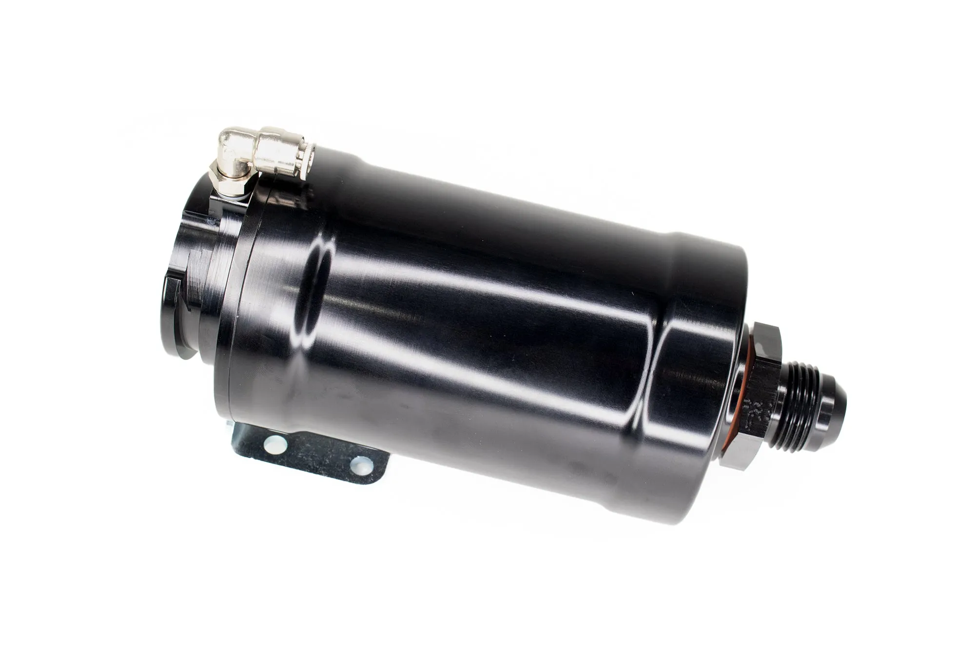 Coolant Expansion Tank / Remote Fill Billet Black Anodized w/ Mount