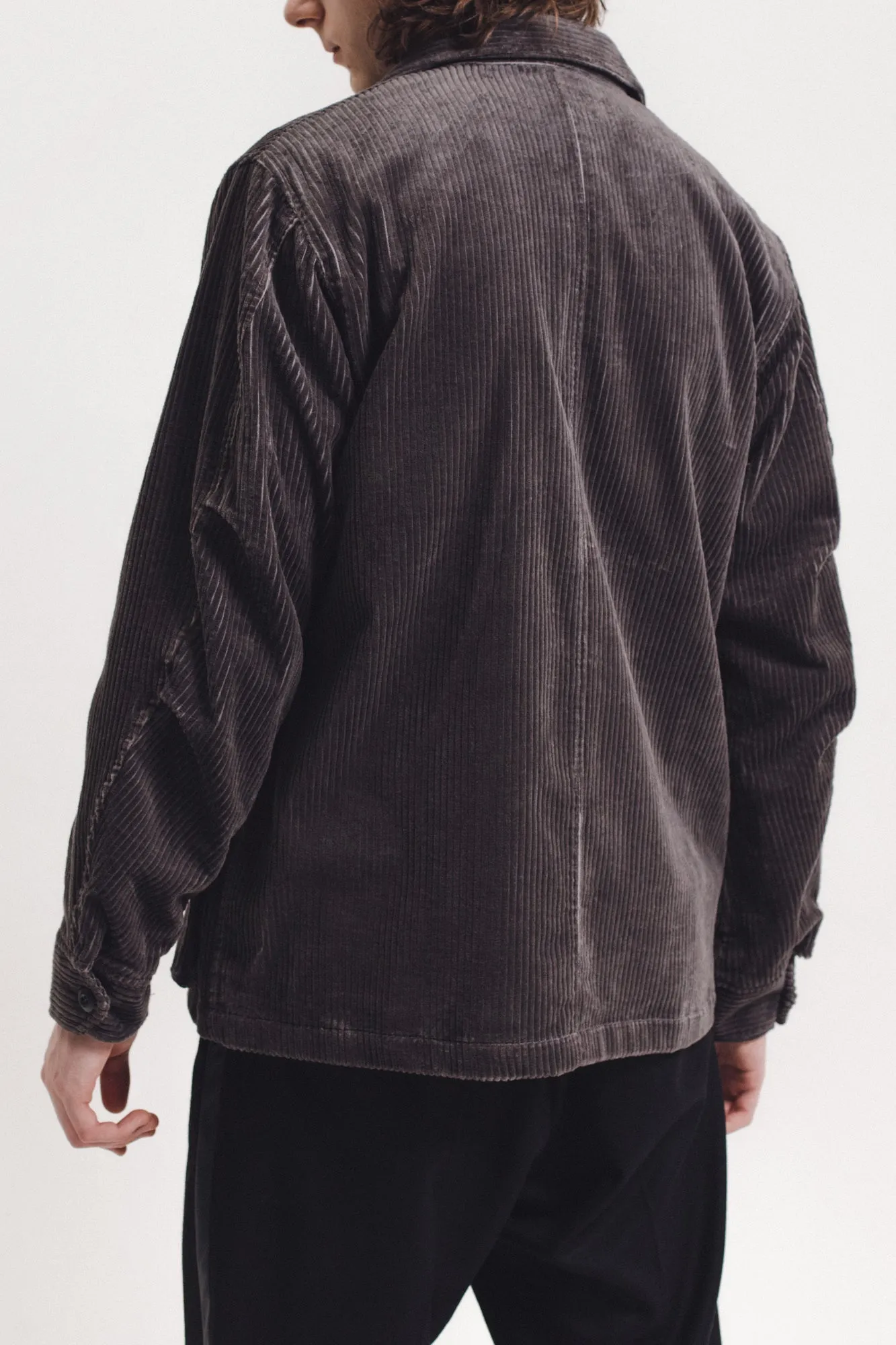 Corduroy Twill Field Jacket - Grey