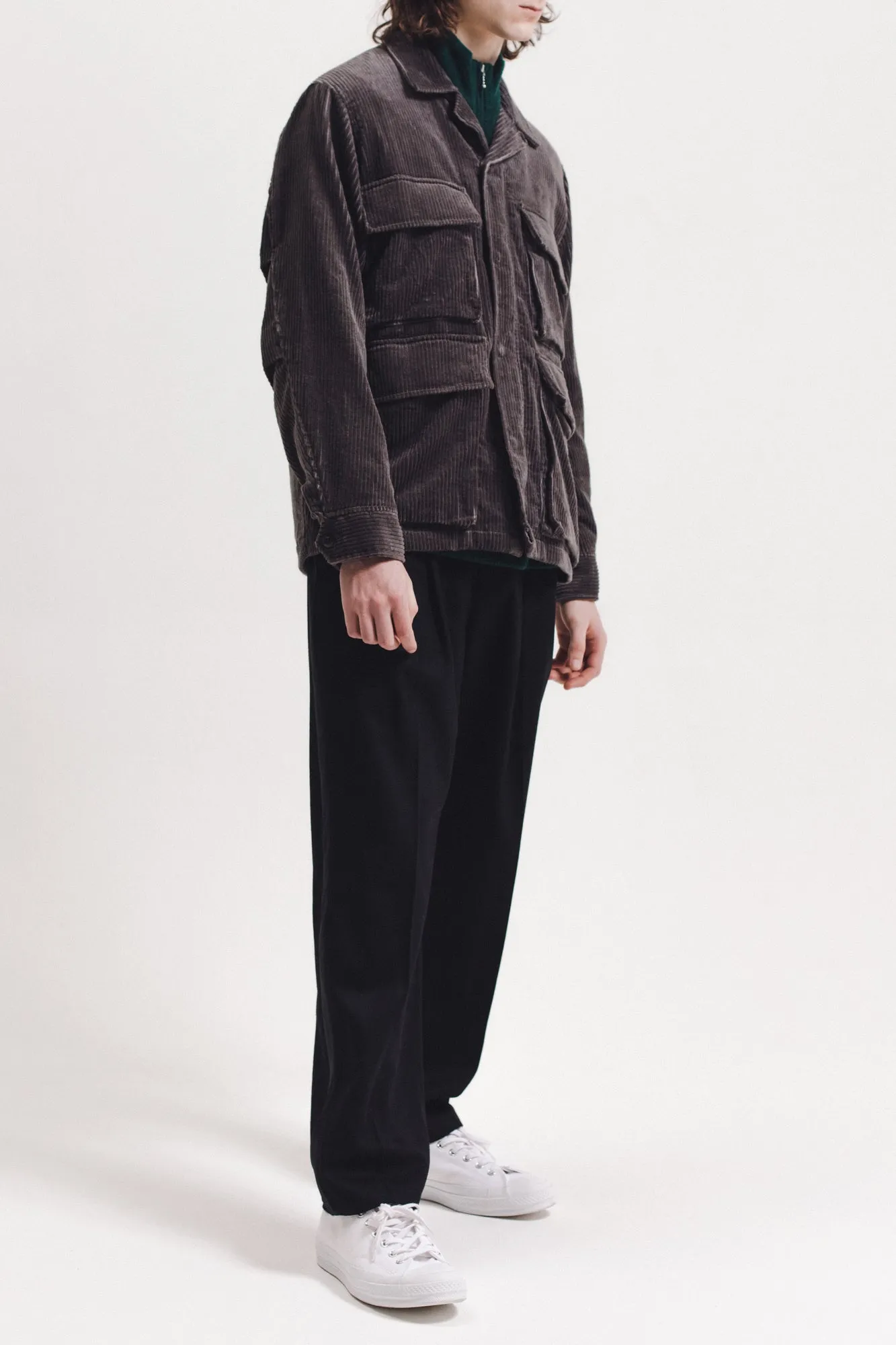 Corduroy Twill Field Jacket - Grey