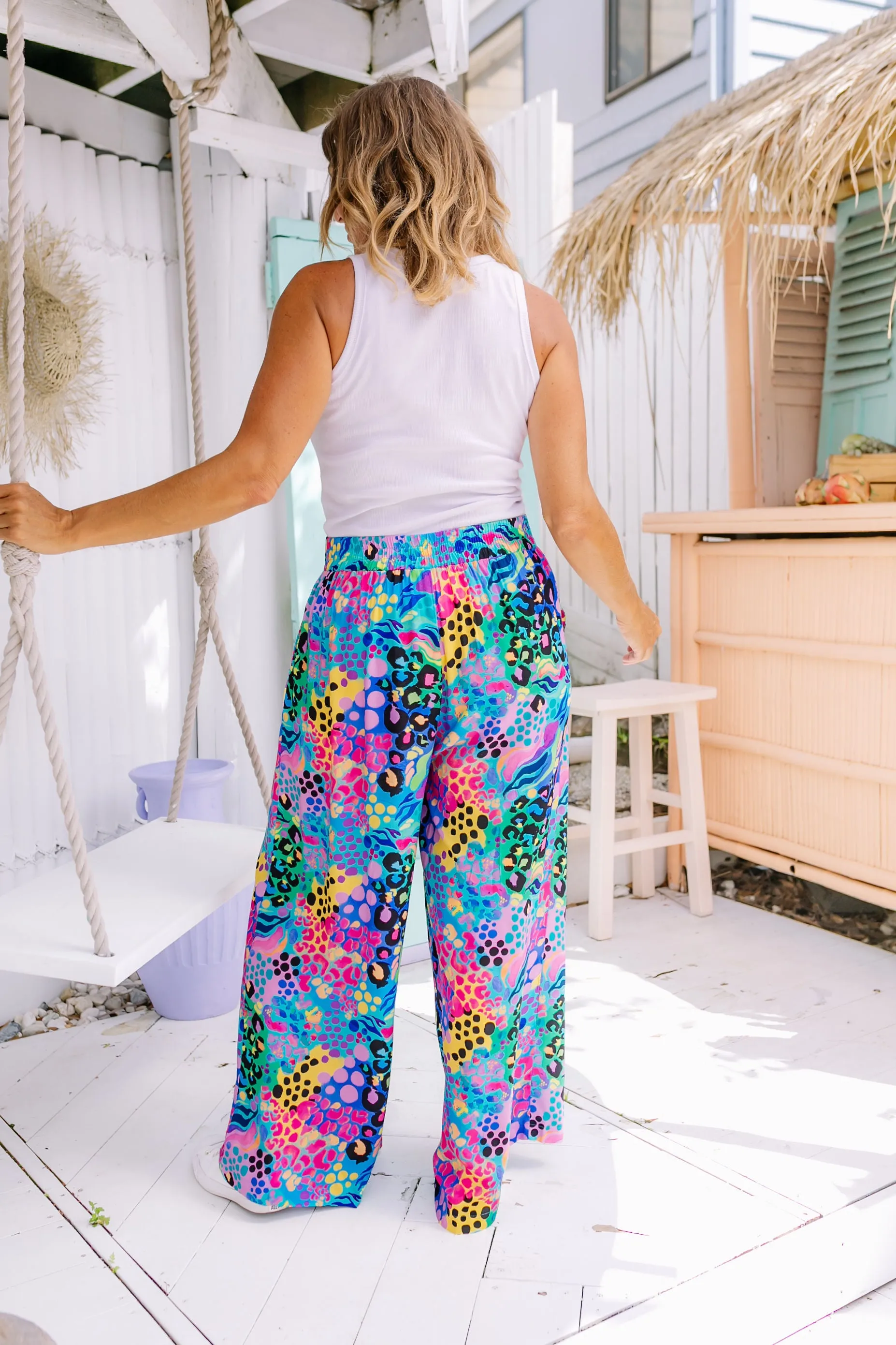 Cosmic Pants in Kasey Rainbow Electric Leopard