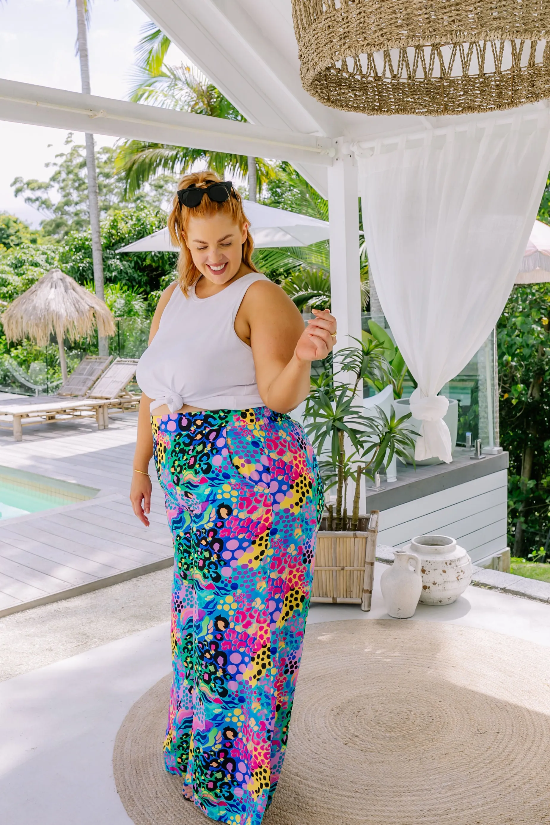 Cosmic Pants in Kasey Rainbow Electric Leopard