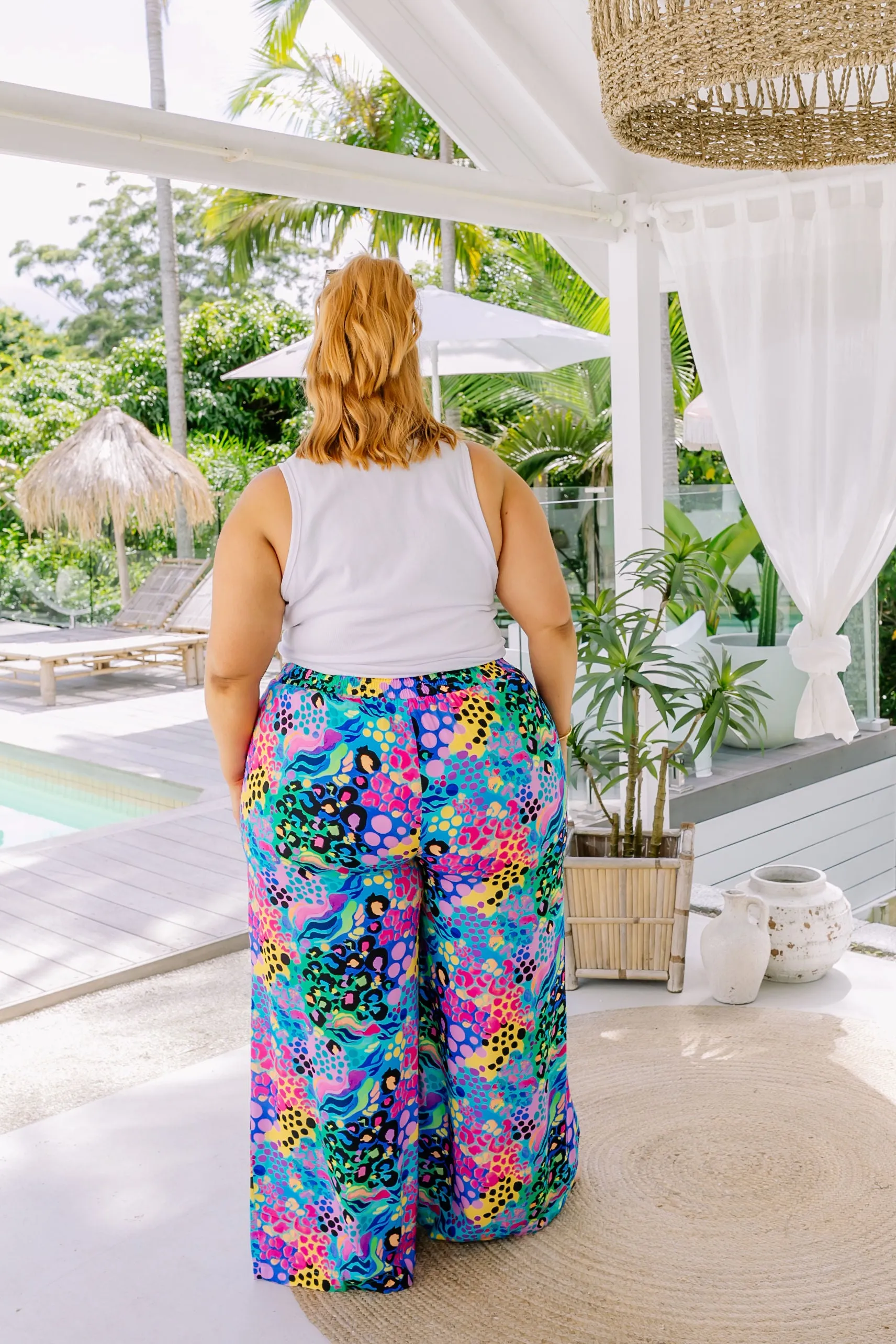Cosmic Pants in Kasey Rainbow Electric Leopard