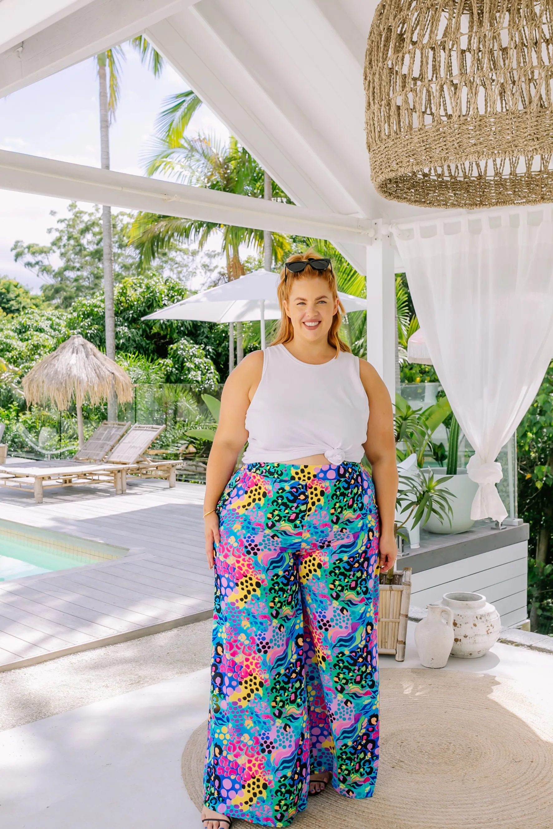 Cosmic Pants in Kasey Rainbow Electric Leopard